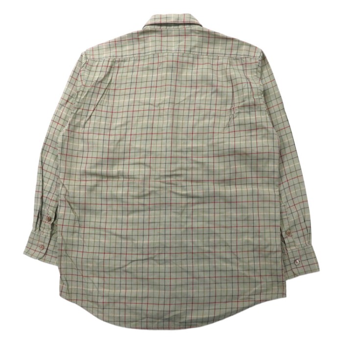 Burberrys チェックシャツ MA ベージュ コットン ワンポイントロゴ刺繍 | Vintage.City 빈티지숍, 빈티지 코디 정보