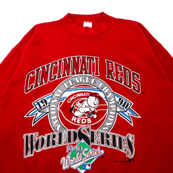 USA製 MLB CINCINNATI REDS ベースボールプリントスウェット XL レッド コットン 裏起毛 LOGO7ボディ 90年代 | Vintage.City 古着屋、古着コーデ情報を発信