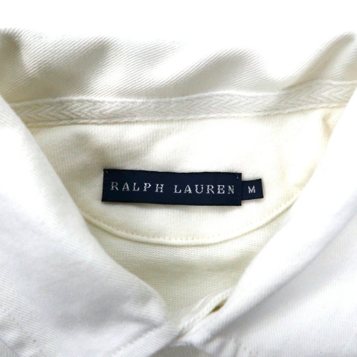 RALPH LAUREN ラガーシャツ M ホワイト コットン ロゴワッペン | Vintage.City 빈티지숍, 빈티지 코디 정보