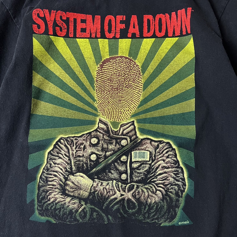 00s~ SYSTEM OF A DOWN ソルジャー プリント 半袖 Tシャツ M / 00年代