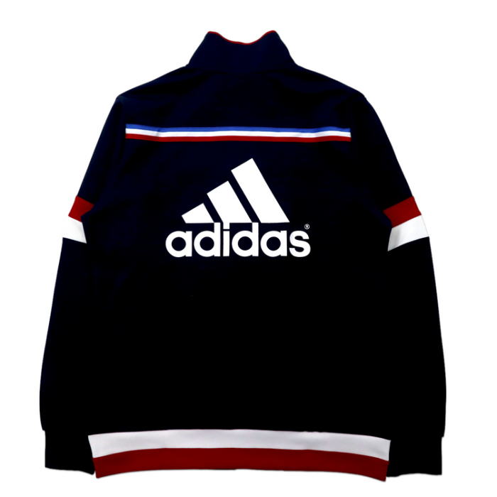 adidas トラックジャケット ジャージ O ネイビー ポリエステル 3ストライプス トリコロール バックロゴプリント | Vintage.City Vintage Shops, Vintage Fashion Trends