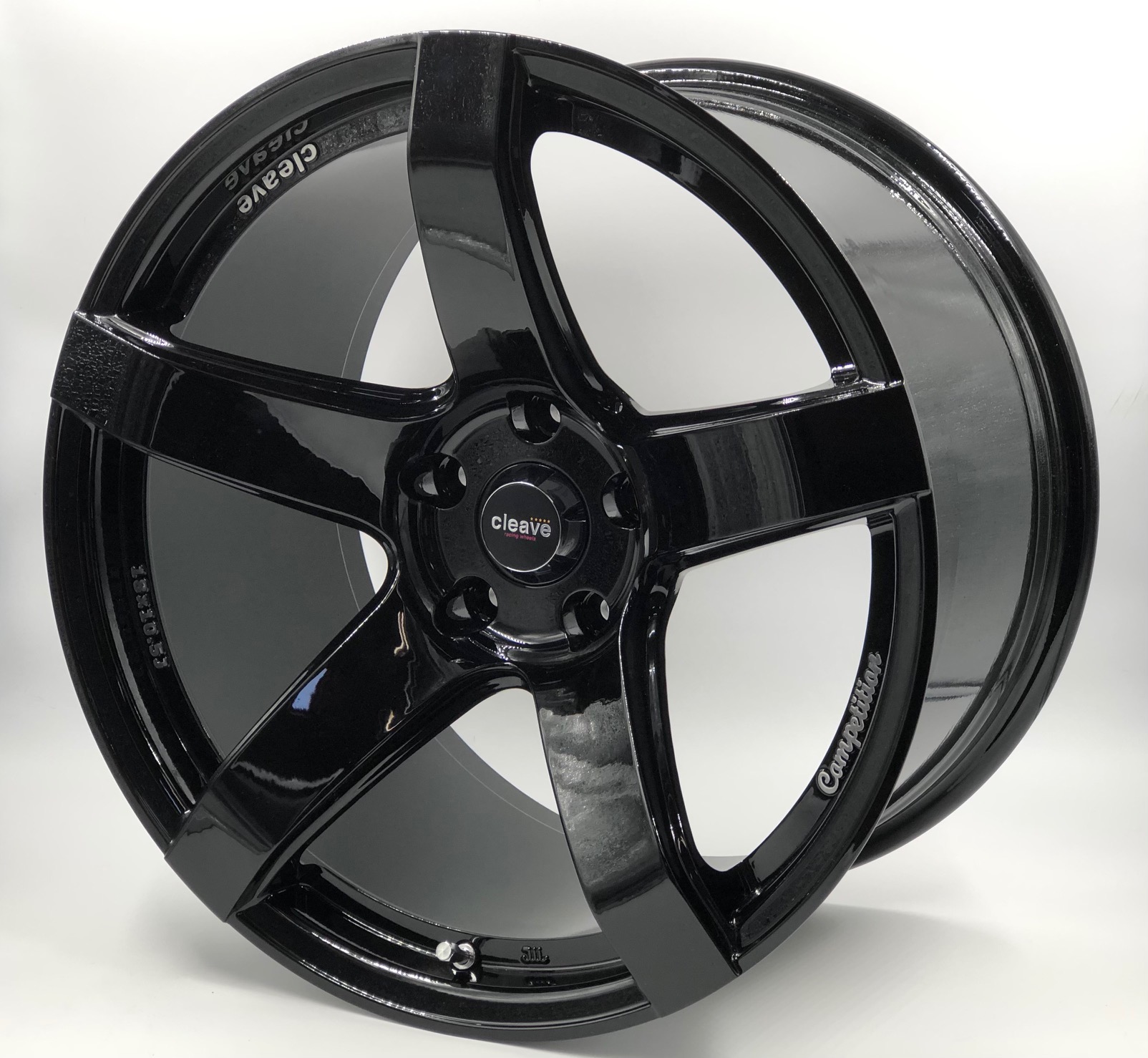 CLEAVE RACING FL53 18x10.5J +15 5H-114.3 ガンメタ/マシンド 4本 ...