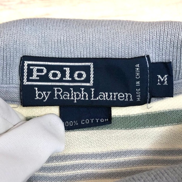 ポロバイラルフローレン　Polo by Ralph Lauren　90sビンテージ　メンズ　トップス　半袖　ポロシャツ　ボーダー　刺繍 | Vintage.City 古着屋、古着コーデ情報を発信