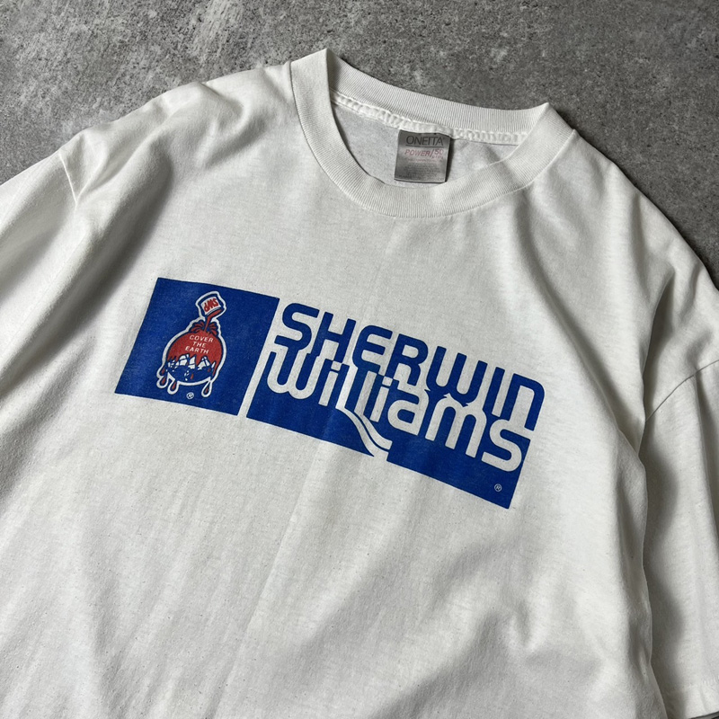 90s USA製 SHERWIN WILLIAMS 企業物 プリント 半袖 Tシャツ XL / 90