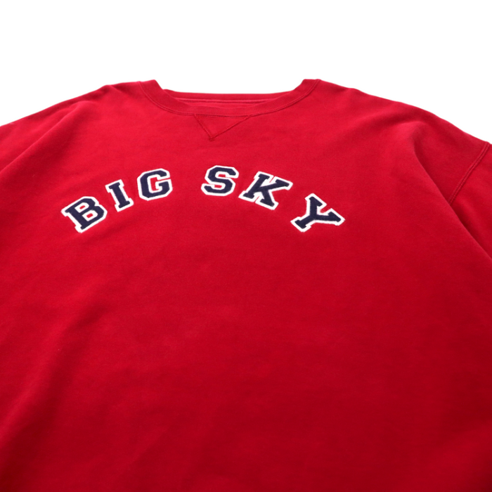 GEAR FOR SPORTS ビッグサイズ カレッジスウェット XL レッド コットン 裏起毛 BIG SKY 90年代 | Vintage.City 古着屋、古着コーデ情報を発信