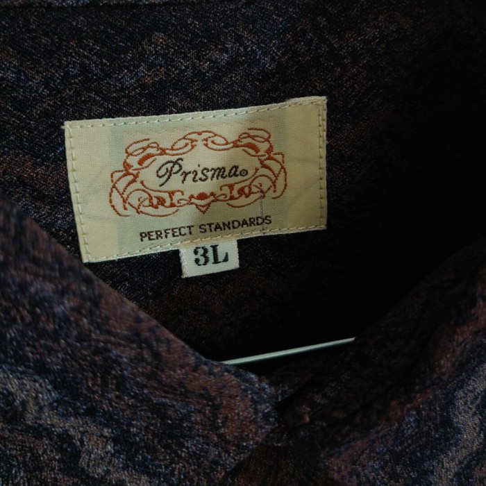 2000年代PRISMA。オールパターン長袖ボタンシャツ。 | Vintage.City 古着屋、古着コーデ情報を発信