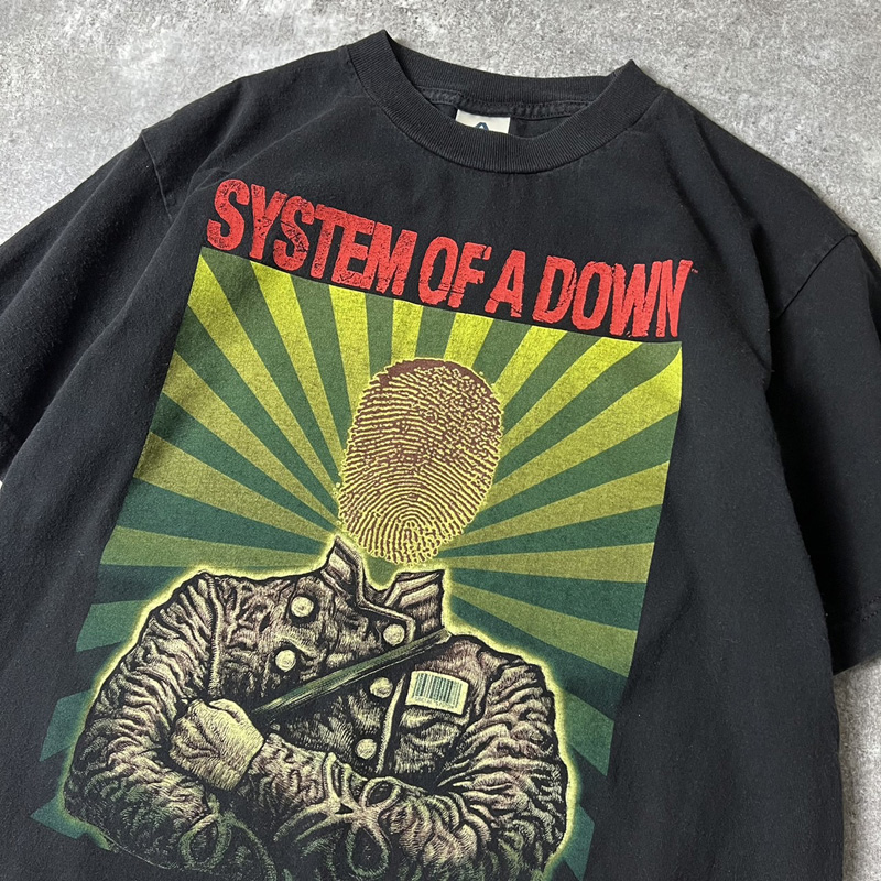 00s~ SYSTEM OF A DOWN ソルジャー プリント 半袖 Tシャツ M 