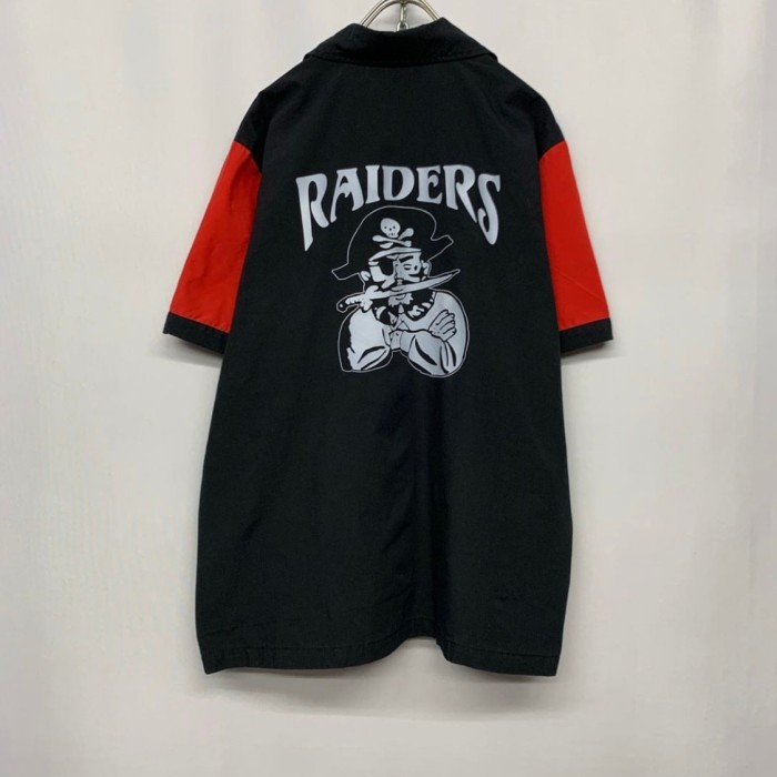 90’s “RAIDERS” S/S Printed Bowling Shirt | Vintage.City 古着屋、古着コーデ情報を発信