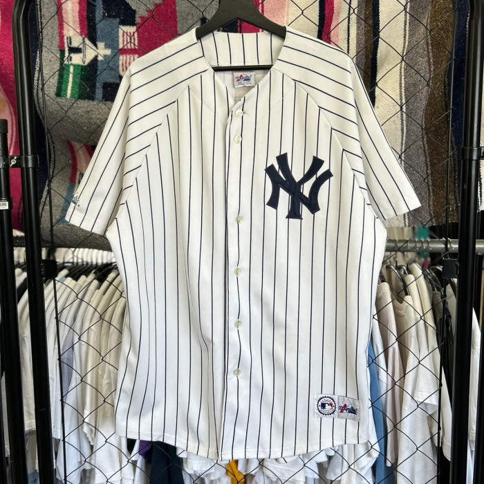 MLB ニューヨークヤンキース ベースボールシャツ ゲームシャツ スイングマン 古着 古着屋 埼玉 ストリート オンライン 通販 | Vintage.City 古着屋、古着コーデ情報を発信