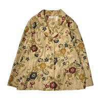 Flower Embroidery Single Breasted Tailored Jacket | Vintage.City ヴィンテージ 古着