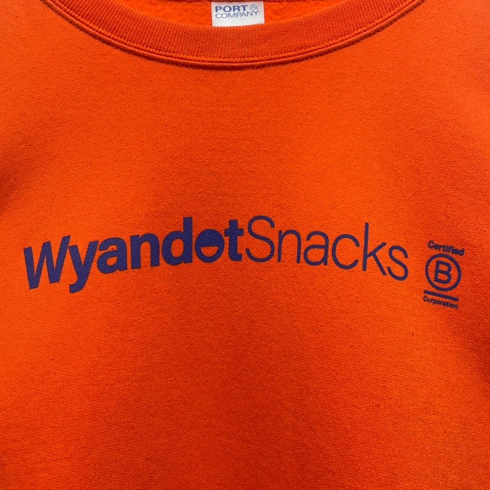 “Wyandot Snacks” Oversized Print Sweat Shirt | Vintage.City 古着屋、古着コーデ情報を発信