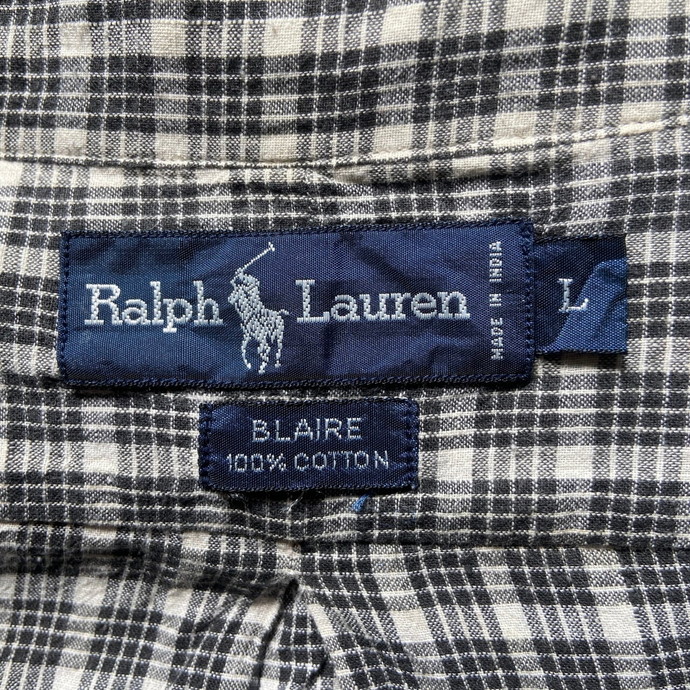 Ralph Lauren ラルフローレン BLAIRE コットン チェック ボタンダウン