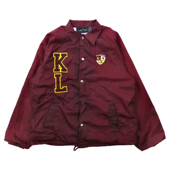 Paradise Point コーチジャケット S ボルドー ポリエステル ワッペン Kappa League jacket | Vintage.City 古着屋、古着コーデ情報を発信