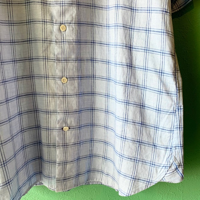Timberland デッドストック 半袖 リネン チェックシャツ | Vintage.City 빈티지숍, 빈티지 코디 정보