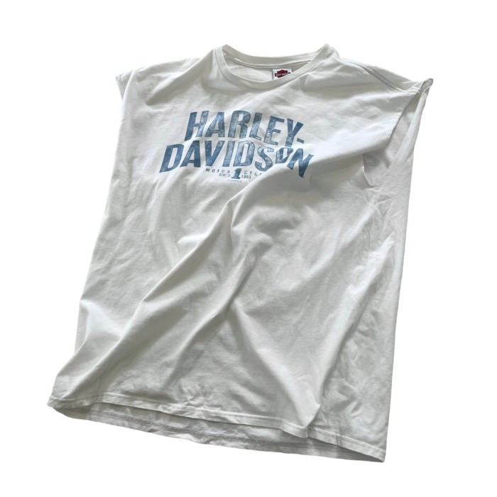Harley Davidson / no sleeve T-shirt #B363 | Vintage.City Vintage Shops, Vintage Fashion Trends