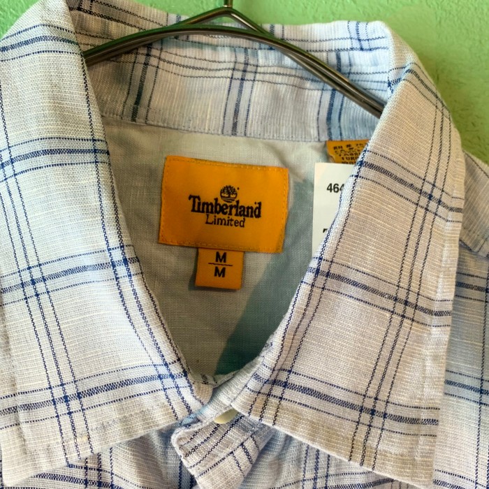 Timberland デッドストック 半袖 リネン チェックシャツ | Vintage.City 古着屋、古着コーデ情報を発信