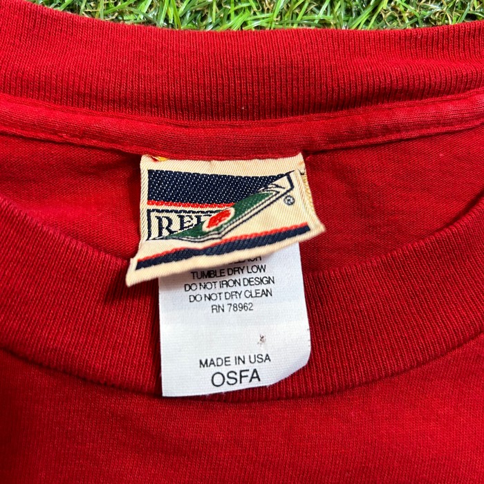 90s ARKANSAS RAZORBACKS Cropped T-Shirt / Made In USA 古着 Vintage ヴィンテージ カレッジ Tシャツ 半袖 赤 レッド クロップド | Vintage.City 빈티지숍, 빈티지 코디 정보