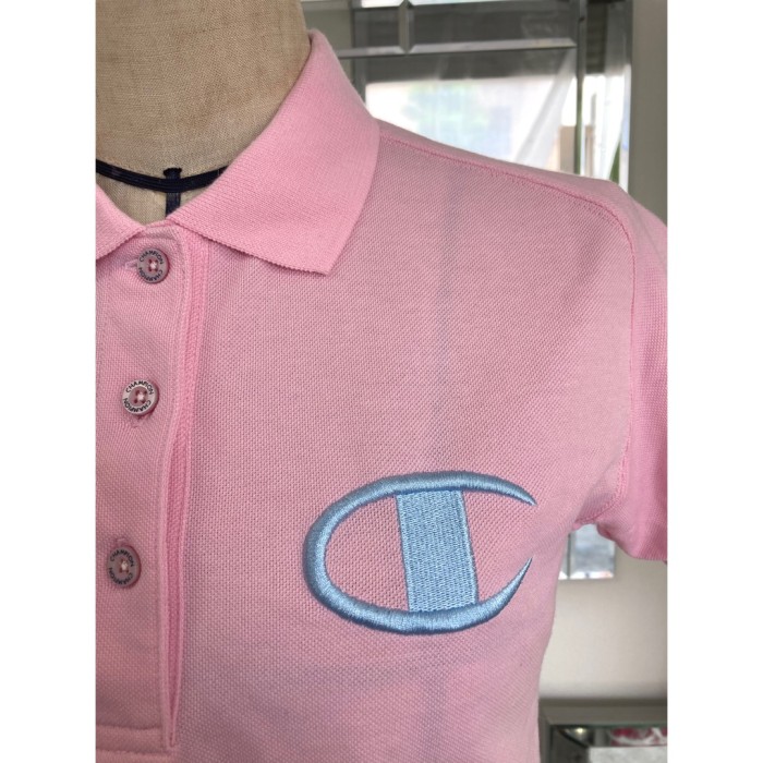 #602 champion USA / ポロシャツ チャンピオン M 刺繍ロゴ レディース ピンク | Vintage.City 古着屋、古着コーデ情報を発信