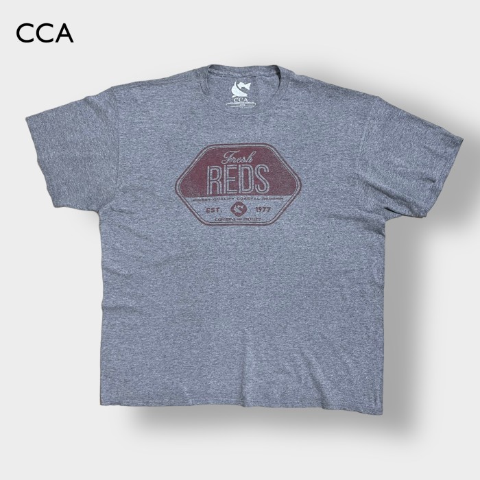 【CCA】プリント ロゴ Tシャツ 半袖 XL ビッグシルエット グレー US古着 | Vintage.City 古着屋、古着コーデ情報を発信