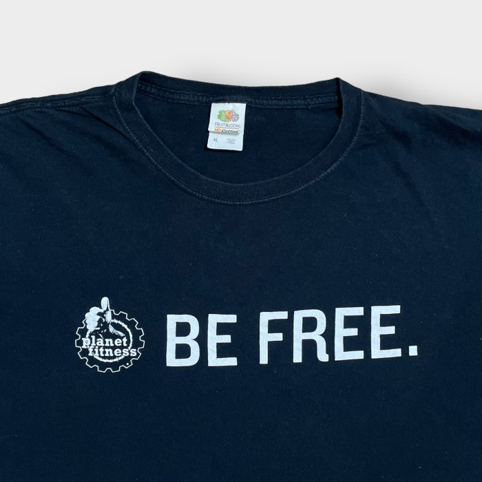 【FRUIT OF THE LOOM】企業系 企業ロゴ Planet Fitness フィットネス プリント BE FREE ロゴ Tシャツ 半袖 XL ビッグサイズ 黒t US古着 | Vintage.City 古着屋、古着コーデ情報を発信