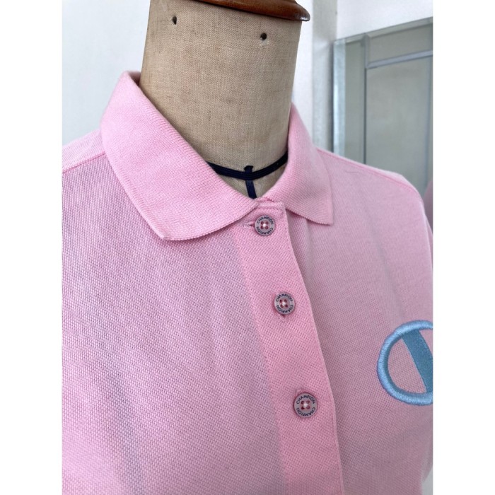 #602 champion USA / ポロシャツ チャンピオン M 刺繍ロゴ レディース ピンク | Vintage.City 빈티지숍, 빈티지 코디 정보