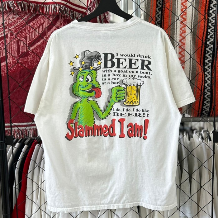 Slammed I Am Beer Drinking ファニー系 半袖Tシャツ プリントデザイン XL 古着 古着屋 埼玉 ストリート オンライン 通販 | Vintage.City 古着屋、古着コーデ情報を発信