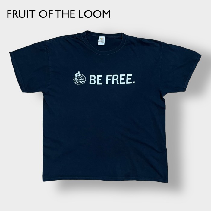 【FRUIT OF THE LOOM】企業系 企業ロゴ Planet Fitness フィットネス プリント BE FREE ロゴ Tシャツ 半袖 XL ビッグサイズ 黒t US古着 | Vintage.City 古着屋、古着コーデ情報を発信