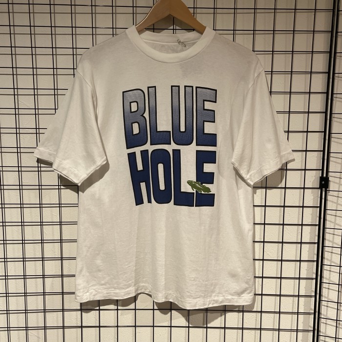 90s シングルステッチ　BLUE HOLE フィッシュプリント　 半袖Tシャツ　C018 | Vintage.City 빈티지숍, 빈티지 코디 정보