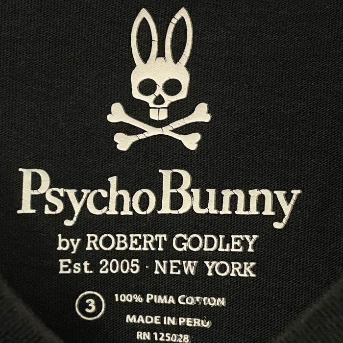 Psycho Bunny ピマコットンVネックTシャツ ブラック 3サイズ | Vintage.City 古着屋、古着コーデ情報を発信