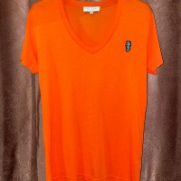 MADE IN PORTUGAL製 PAUL & JOE VネックTシャツ オレンジ XSサイズ | Vintage.City ヴィンテージ 古着