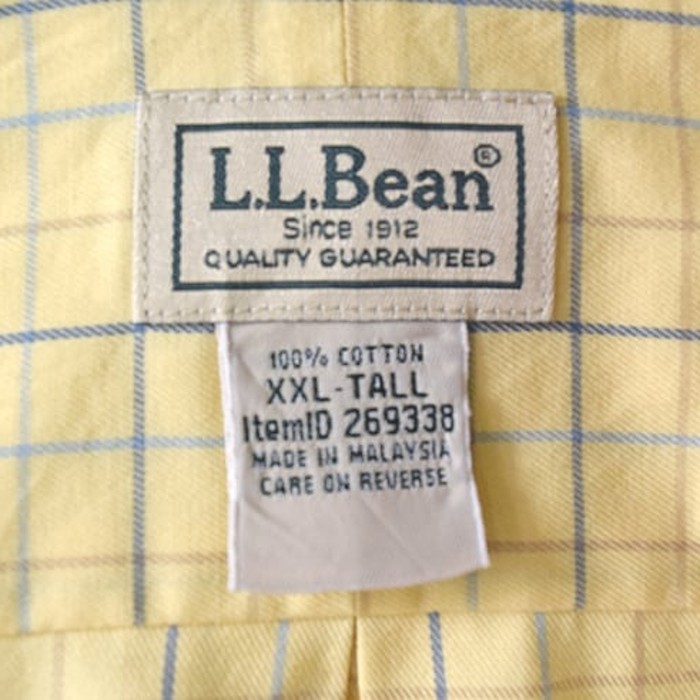 L.L.Bean トラディショナルフィット コットン 長袖シャツ BDシャツ チェック メンズXXL ビッグサイズ LLビーン 古着 @CA0331 | Vintage.City 古着屋、古着コーデ情報を発信
