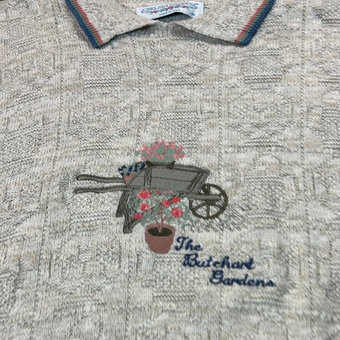 90s Flower Design Summer Knit Tops / Made In USA 古着 Vintage ヴィンテージ 半袖 ニット 襟付き 花柄 アメリカ製 | Vintage.City Vintage Shops, Vintage Fashion Trends