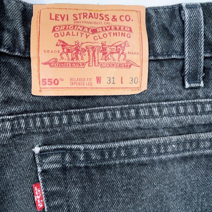 【83】W31 L30 Levi's 550 relax tapered denim pants リーバイス　リーバイス550 リラックステーパード　ブラックデニム | Vintage.City 빈티지숍, 빈티지 코디 정보