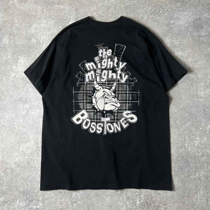 90s USA製 The Mighty Mighty Bosstones プリント 半袖 Tシャツ XL / 90年代 アメリカ製 オールド バンド バンT 黒 スカ パンク | Vintage.City 빈티지숍, 빈티지 코디 정보