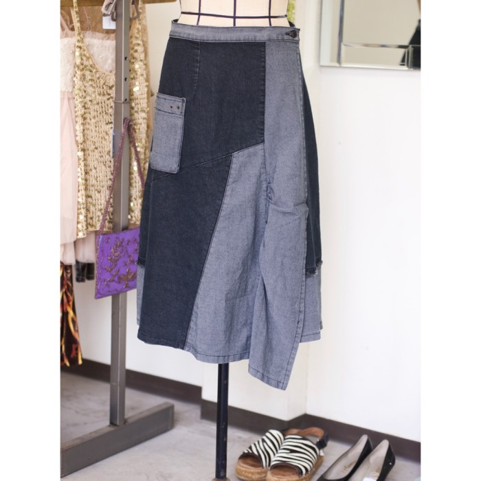 #614 denim skirt / デニム 巻きスカート | Vintage.City Vintage Shops, Vintage Fashion Trends