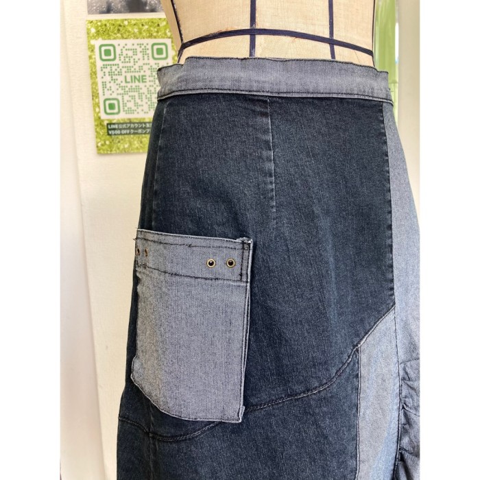 #614 denim skirt / デニム 巻きスカート | Vintage.City 古着屋、古着コーデ情報を発信