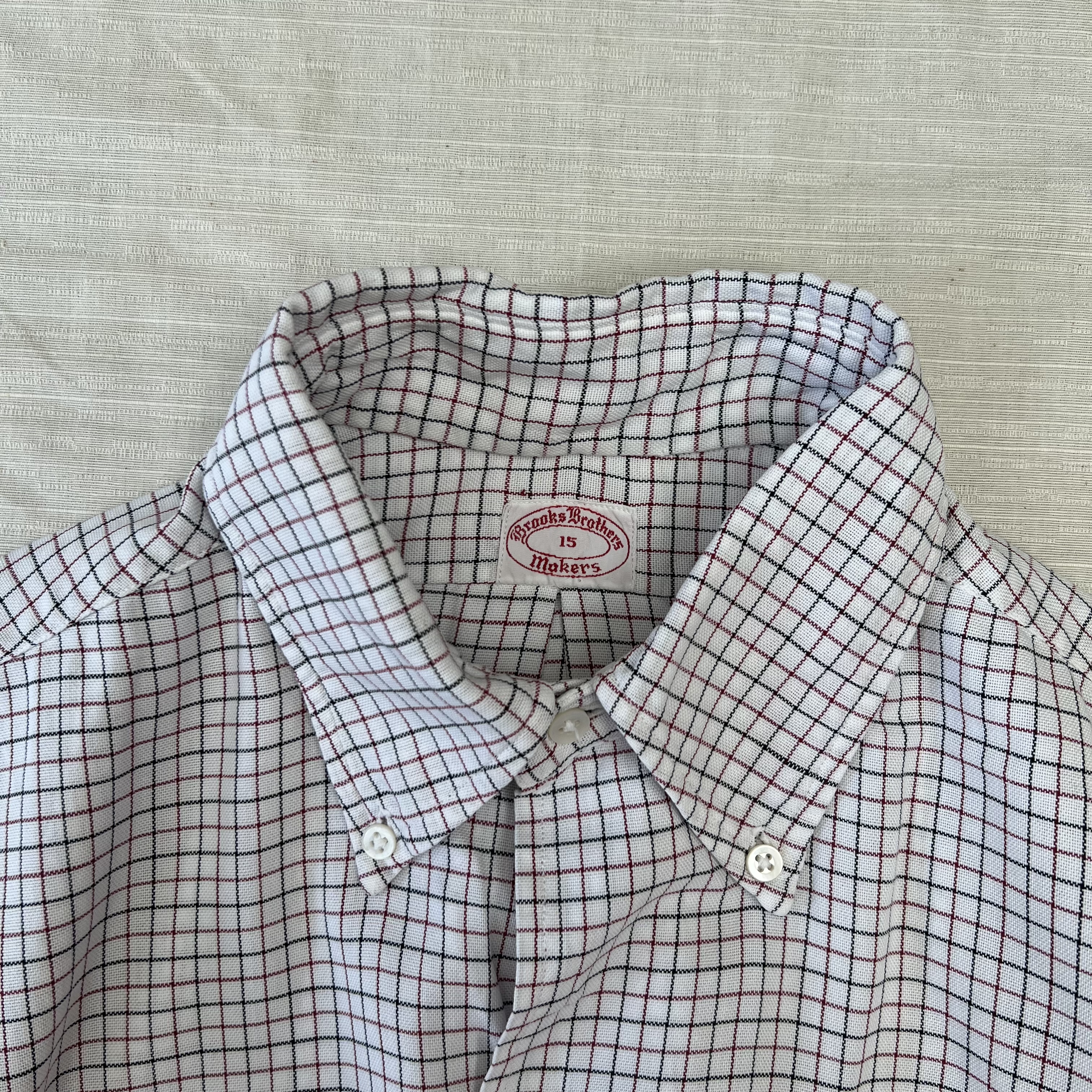 60's brooks brothers/ブルックスブラザーズ ボタンダウンシャツ 半袖シャツ 6ボタンシャツ チェックシャツ fc-562 |  Vintage.City