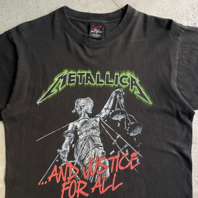 METALLICA メタリカ AND JUSTICE FOR ALL バンドTシャツ メンズM ...