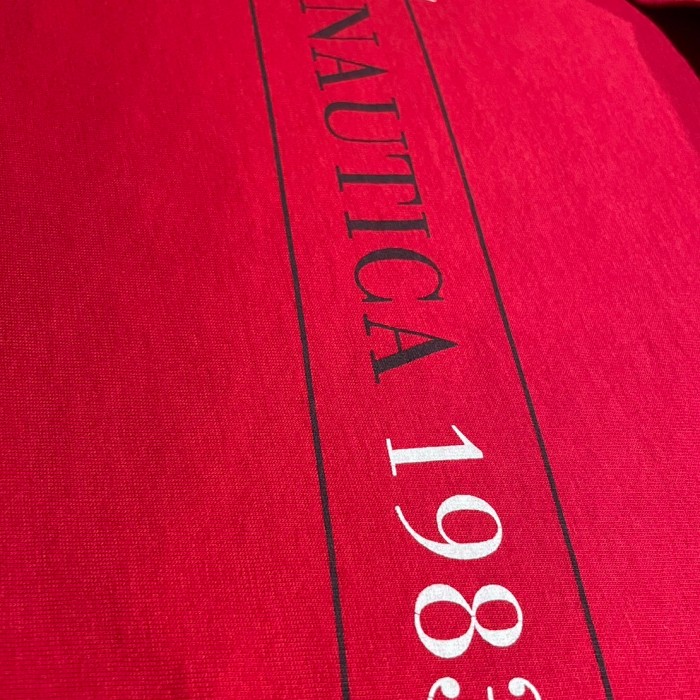 NAUTICA シンプル　プリント　半袖Tシャツ　Lサイズ　レッド　A993 | Vintage.City 古着屋、古着コーデ情報を発信