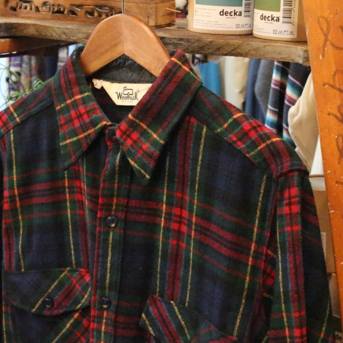 70's〜80's Woolrich wool check shirt made | Vintage.City 빈티지숍, 빈티지 코디 정보