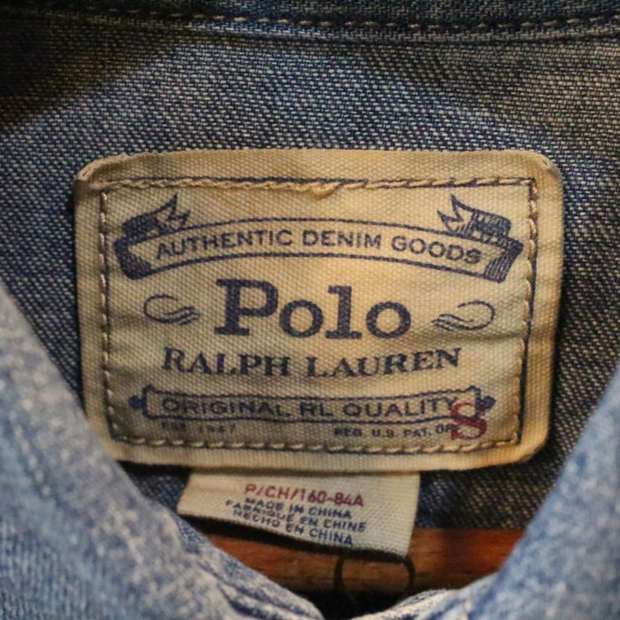 Polo Ralph Lauren DENIM SHIRT デニムシャツ デニム ラルフローレン 長袖シャツ アメカジ アメカジ女子 女性 小さめ パッチワーク風 リペア風 021902 | Vintage.City Vintage Shops, Vintage Fashion Trends