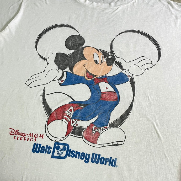 80s Disney ミッキーマウスプリント XL相当-
