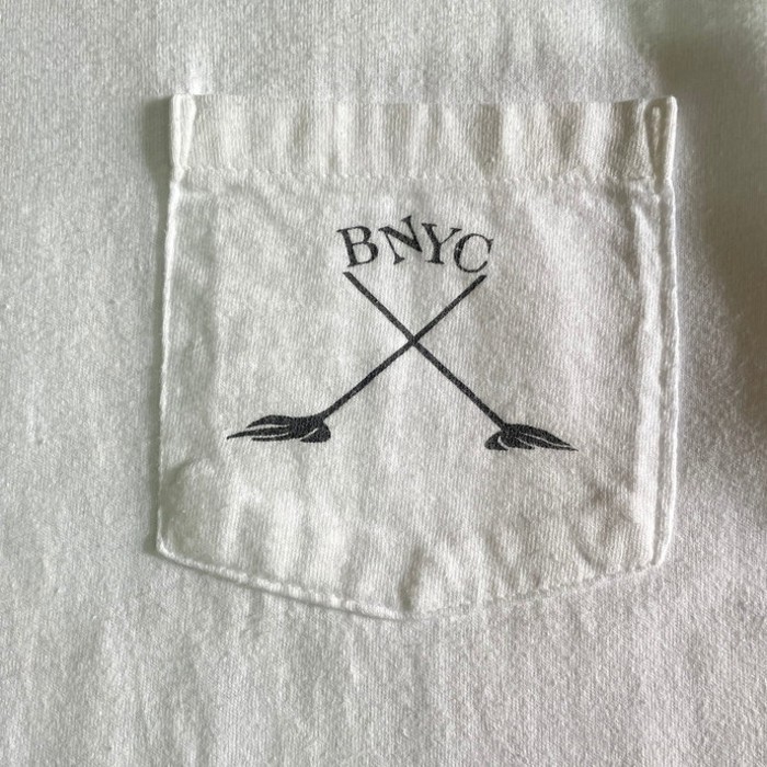 90年代 USA製 BNYC PORT OF NO RETURN ポケットTシャツ バックプリント アート プリント Tシャツ  メンズL | Vintage.City 빈티지숍, 빈티지 코디 정보