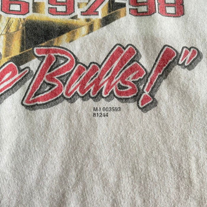 90年代 NBA 6 CHAMPIONS 1998 シカゴブルズ チームロゴ プリントTシャツ メンズL | Vintage.City 古着屋、古着コーデ情報を発信
