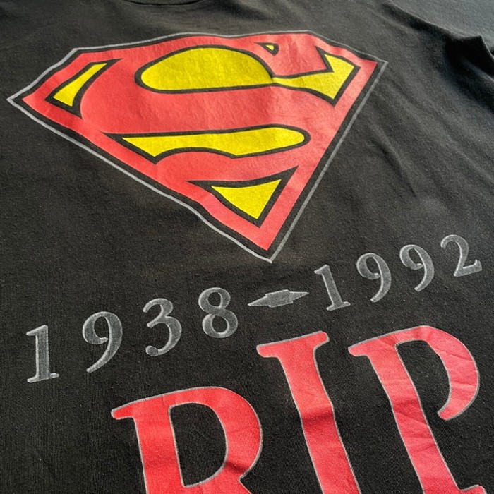 90年代 SUPERMAN 1938-1992 RIP スーパーマン ロゴ 両面プリント Tシャツ メンズM | Vintage.City 빈티지숍, 빈티지 코디 정보