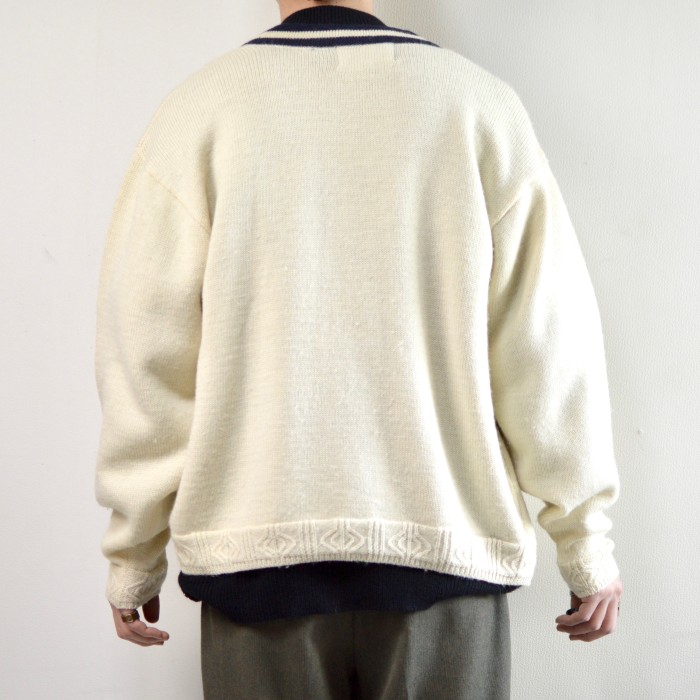 古着 オーバーサイズ デザイン カーディガン ウールセーター セーター | Vintage.City 빈티지숍, 빈티지 코디 정보