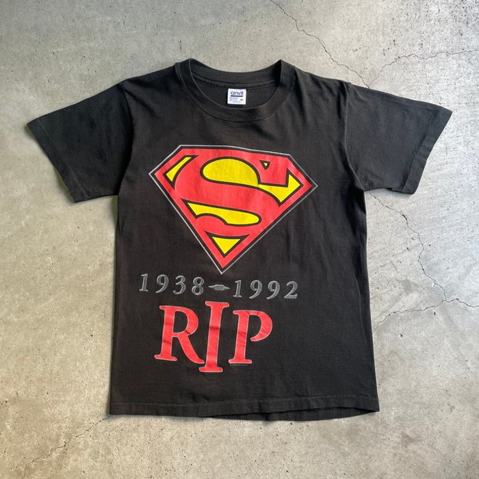 90年代 SUPERMAN 1938-1992 RIP スーパーマン ロゴ 両面プリント Tシャツ メンズM | Vintage.City 古着屋、古着コーデ情報を発信