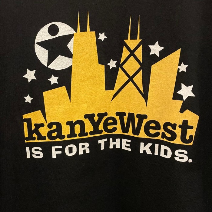 激レア MADE IN USA製 KanYeWest 2003 「IS FOR THE KIDS」プリントTシャツ ブラック XLサイズ | Vintage.City 古着屋、古着コーデ情報を発信