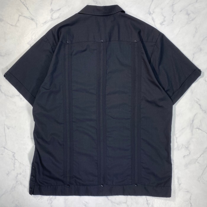 90s  黒 キューバシャツ ライン黒 オーバーサイズ | Vintage.City 古着屋、古着コーデ情報を発信