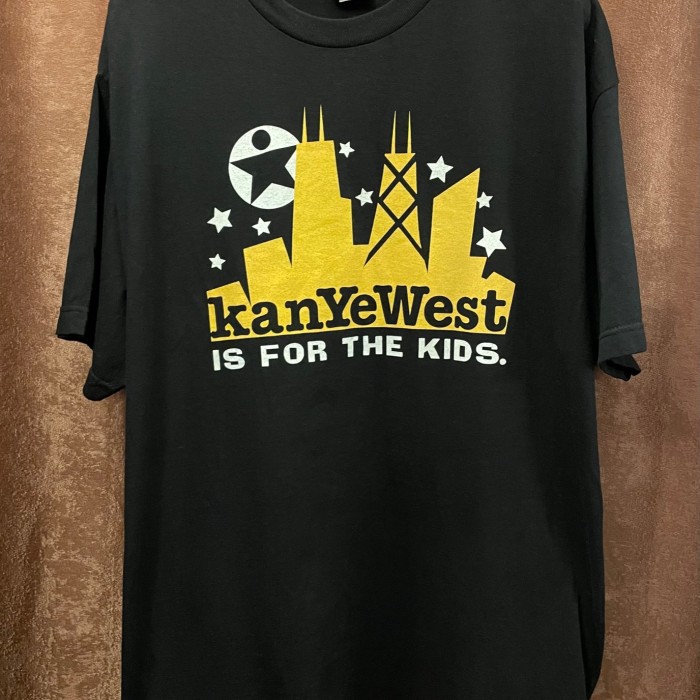 激レア MADE IN USA製 KanYeWest 2003 「IS FOR THE KIDS」プリントTシャツ ブラック XLサイズ | Vintage.City 古着屋、古着コーデ情報を発信